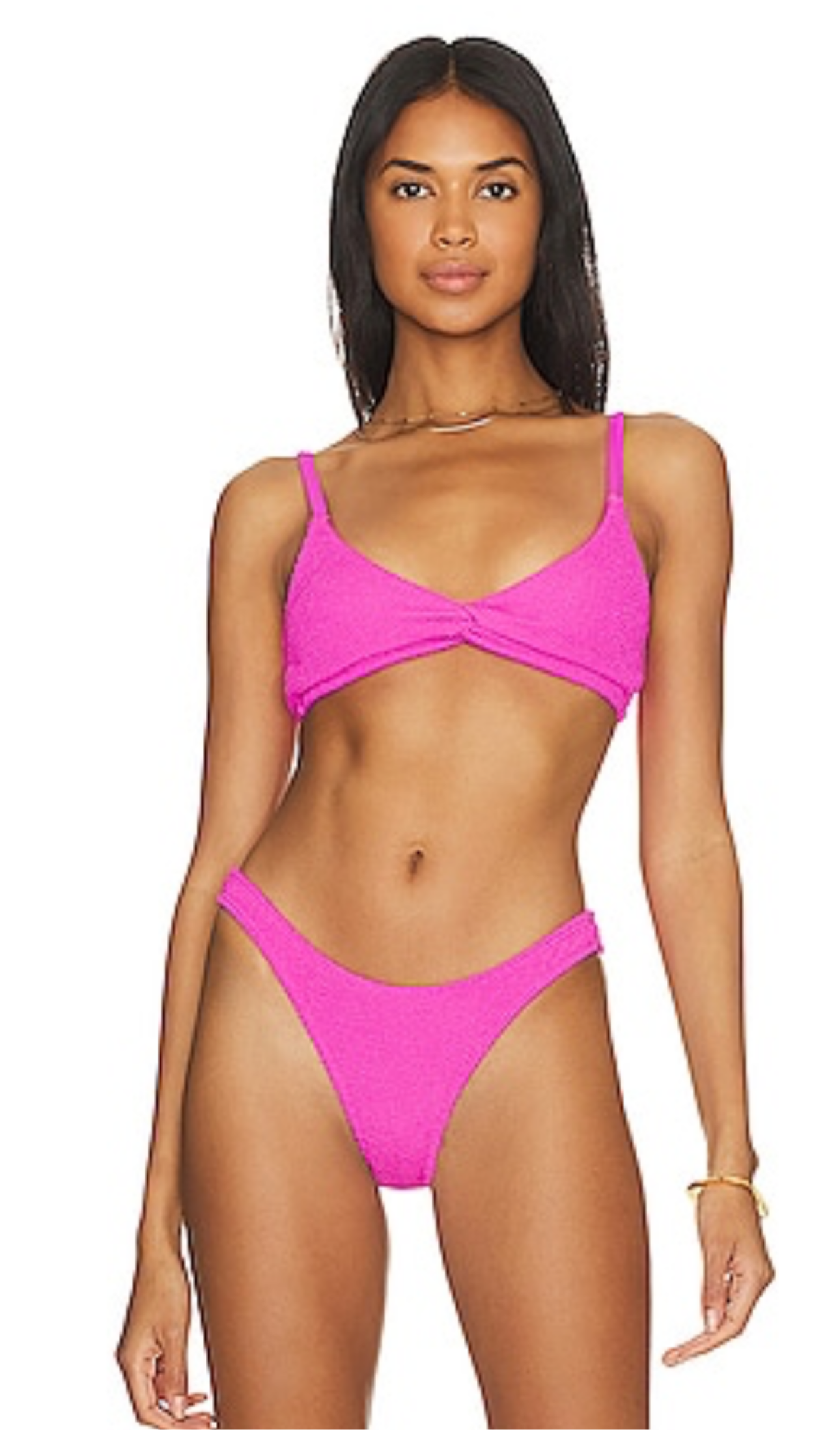 GOOD AMERICAN | ALWAYS FITS TWISTED BIKINI TOP