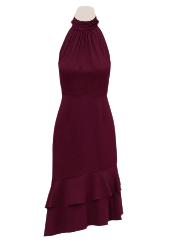 ADRIANNA PAPELL | SATIN CREPE DRESS